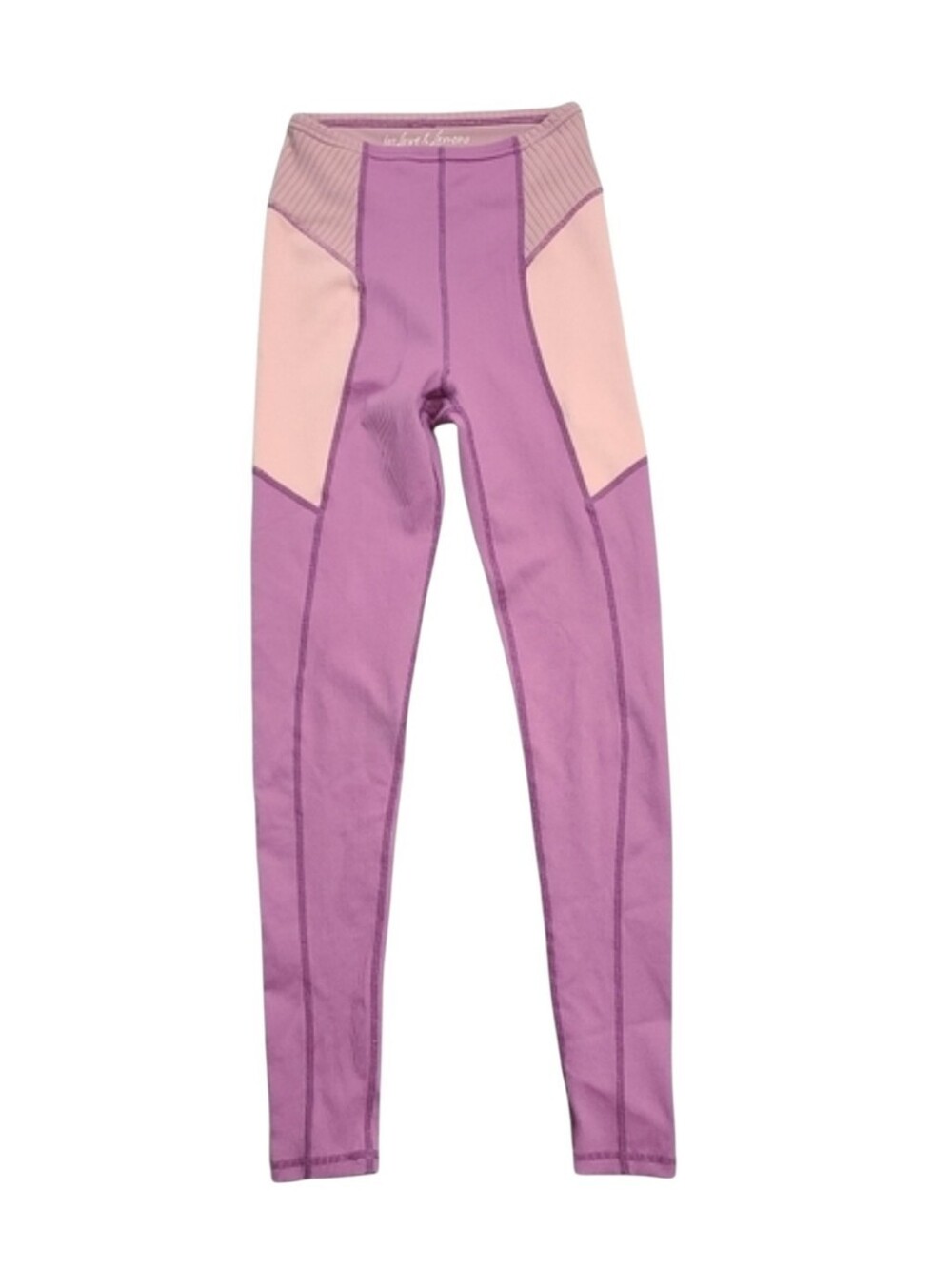 For LOVE & LEMONS Payton Colourblock Leggings Mauve Women's Size XS